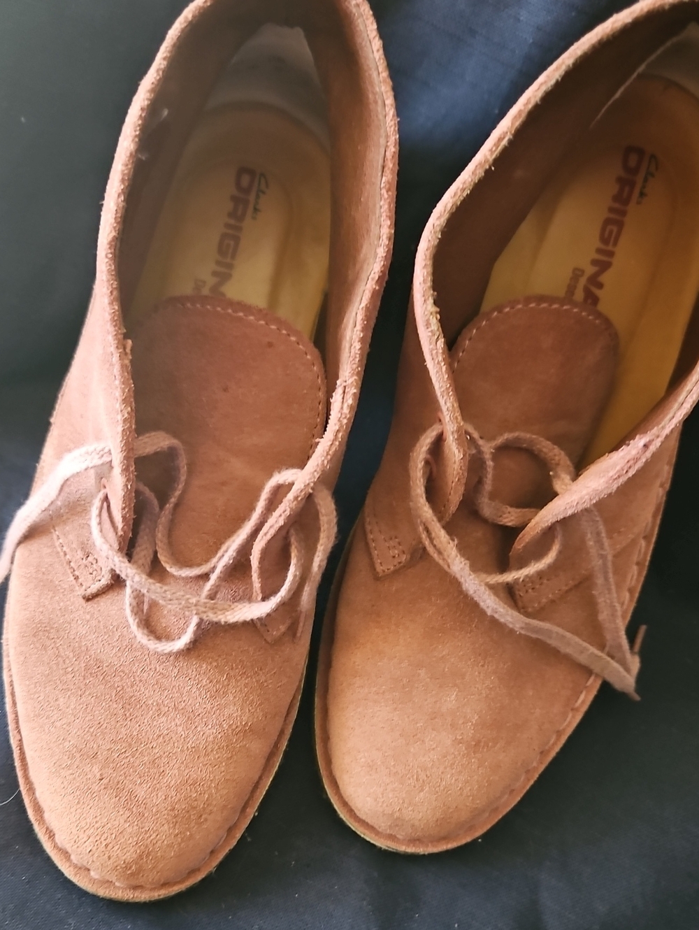 Womans Pink Suede Chukka Boots - Classic Lace-Up Style - Picture 2 of 5
